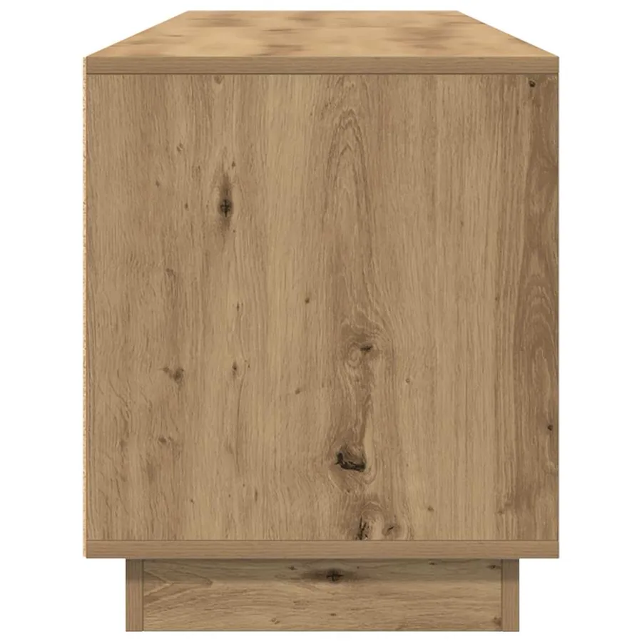 Meuble TV avec éclairages LED chêne artisanal 193,5x41x50 cm - 8