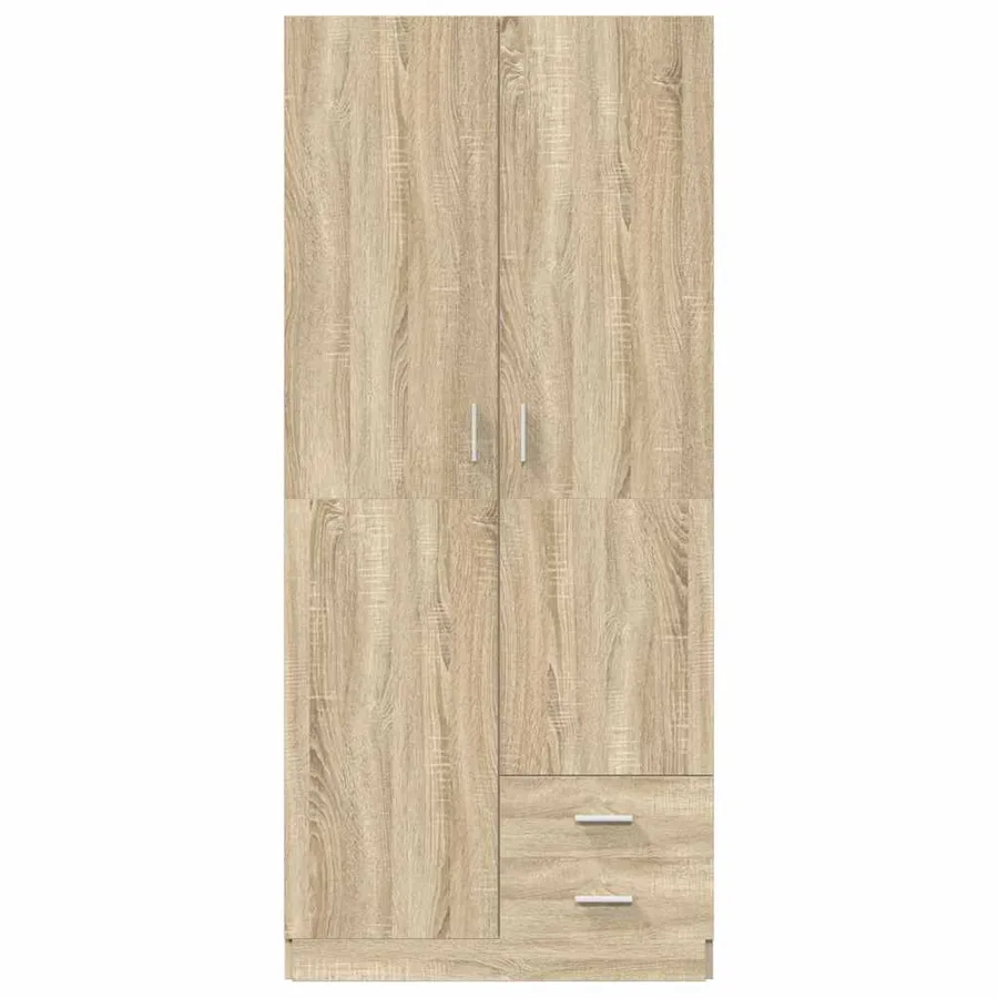 Garde-robe Chêne sonoma 80x52x180 cm Aggloméré - 4