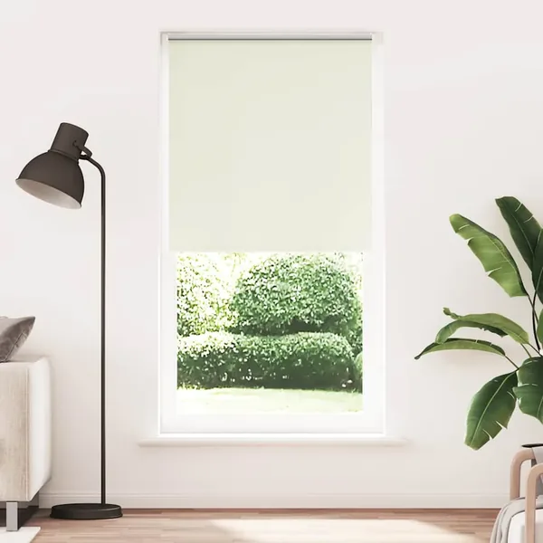 Store enrouleur occultant blanc cassé 95x230cm largeur du tissu