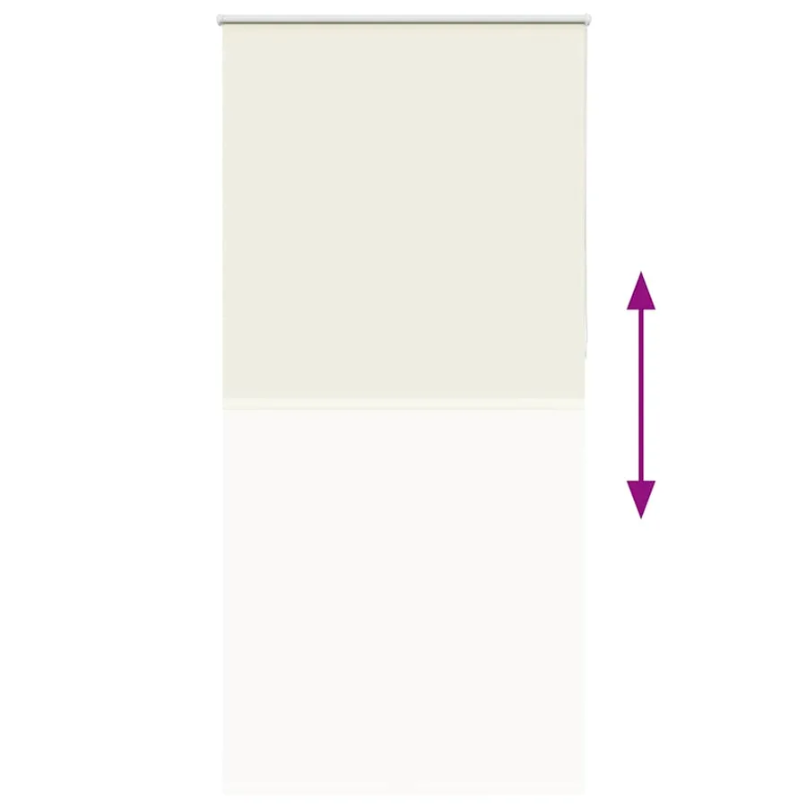 Store enrouleur occultant blanc cassé 95x230cm largeur du tissu - 5
