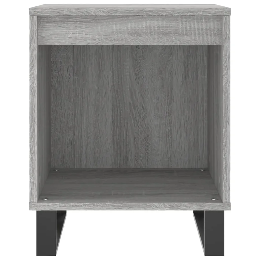Tables de chevet 2 pcs sonoma gris 40x35x50 cm bois ingénierie - 5