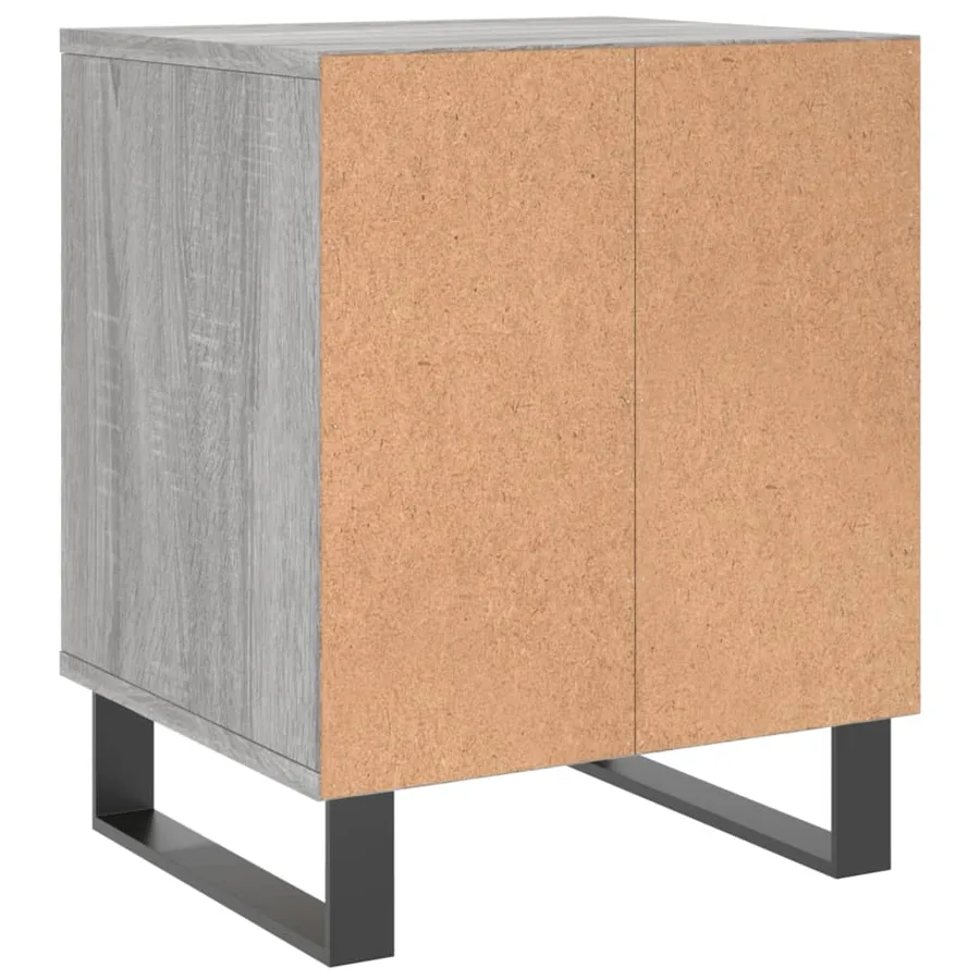 Tables de chevet 2 pcs sonoma gris 40x35x50 cm bois ingénierie - 7