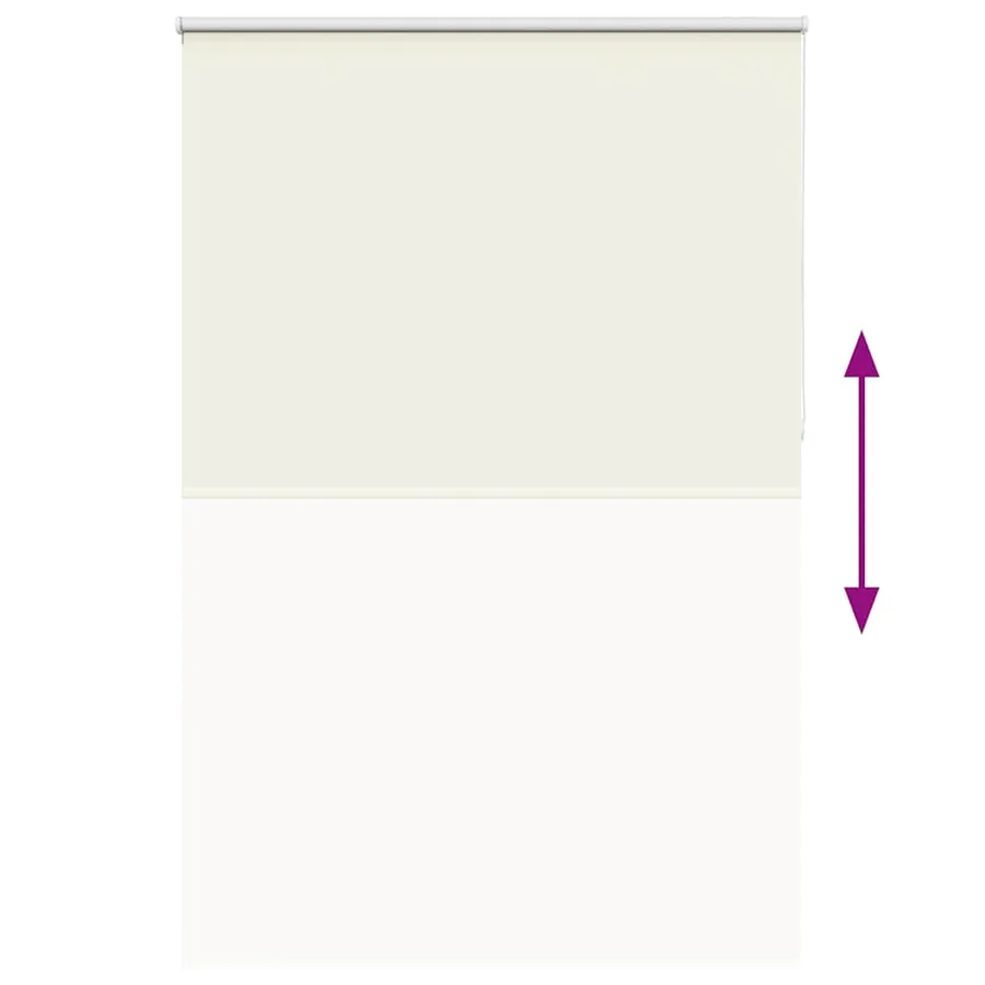 Store enrouleur occultant blanc cassé 160x230 cm largeur tissu - 5