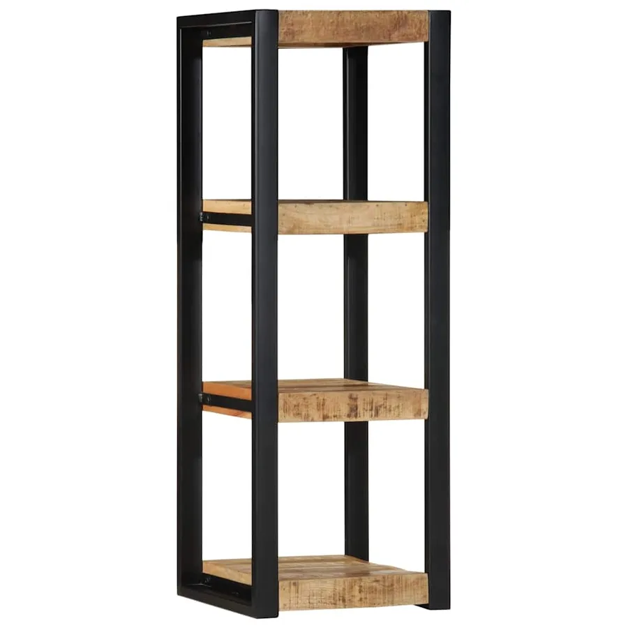 Étagère murale 35x35x100 cm bois de manguier brut massif - 10