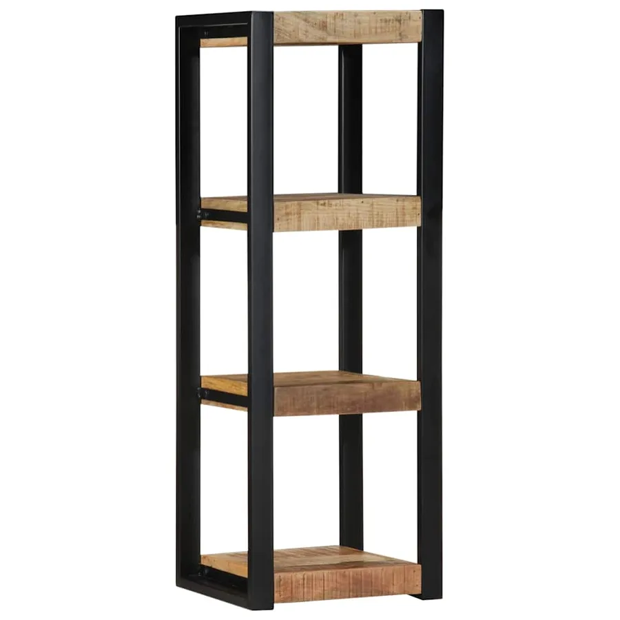 Étagère murale 35x35x100 cm bois de manguier brut massif - 11