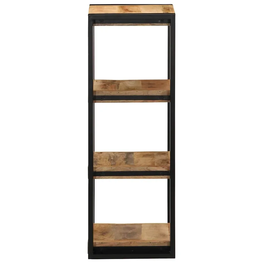 Étagère murale 35x35x100 cm bois de manguier brut massif - 3