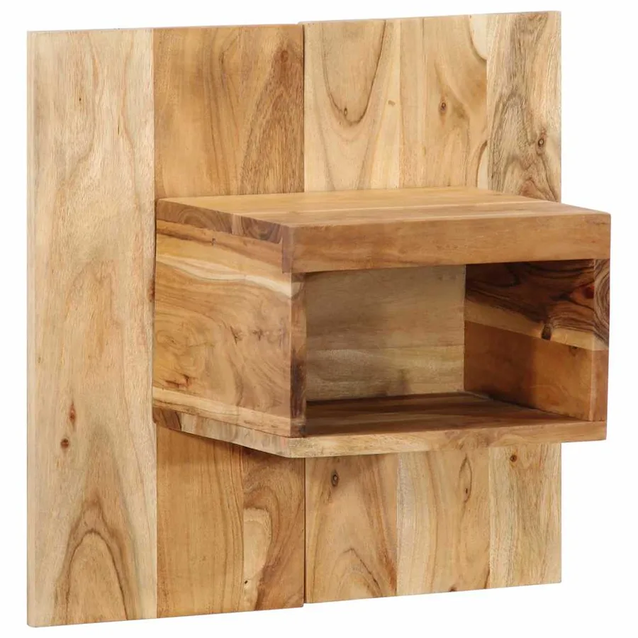 Table de chevet 50x27x50 cm bois d'acacia solide - 12