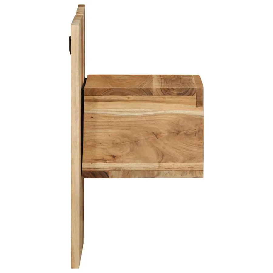 Table de chevet 50x27x50 cm bois d'acacia solide - 3