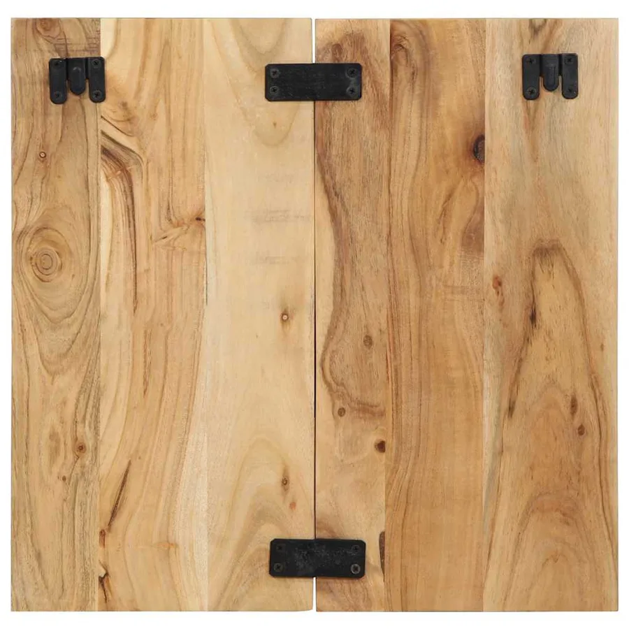 Table de chevet 50x27x50 cm bois d'acacia solide - 4
