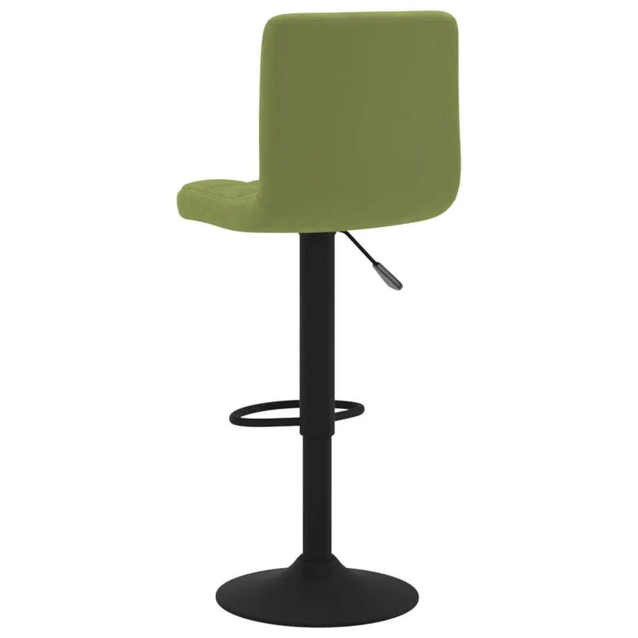 Tabourets de bar lot de 2 vert clair velours - 6
