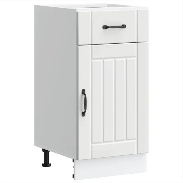 Armoire de cuisine Lucca blanc bois d'ingénierie