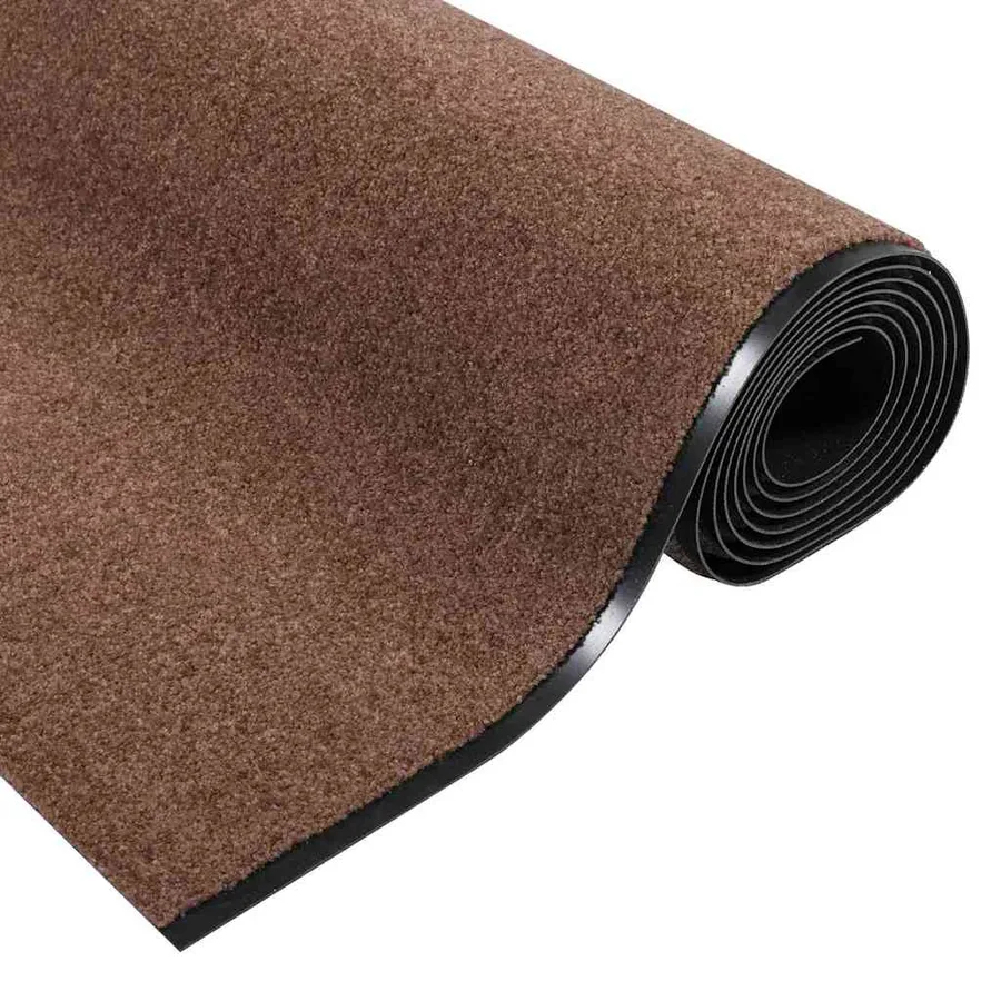 Tapis d'entrée Marron et Noir 120 x 400 cm 100% Polyamide - 5