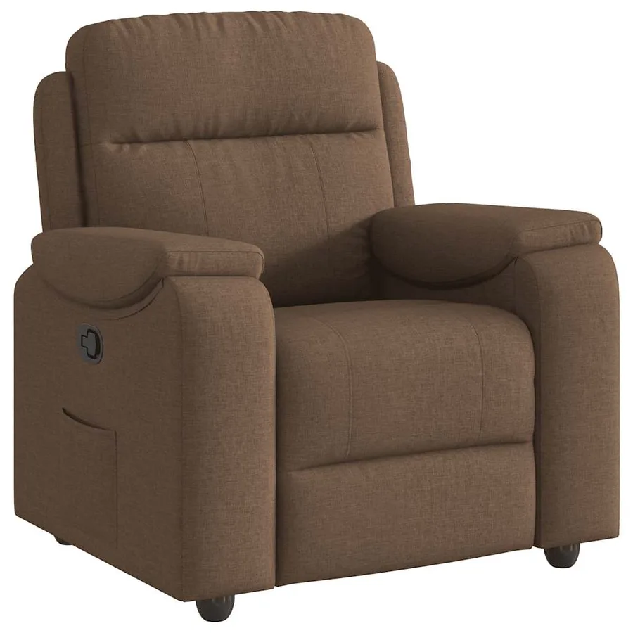 Fauteuil inclinable Marron Tissu - 2