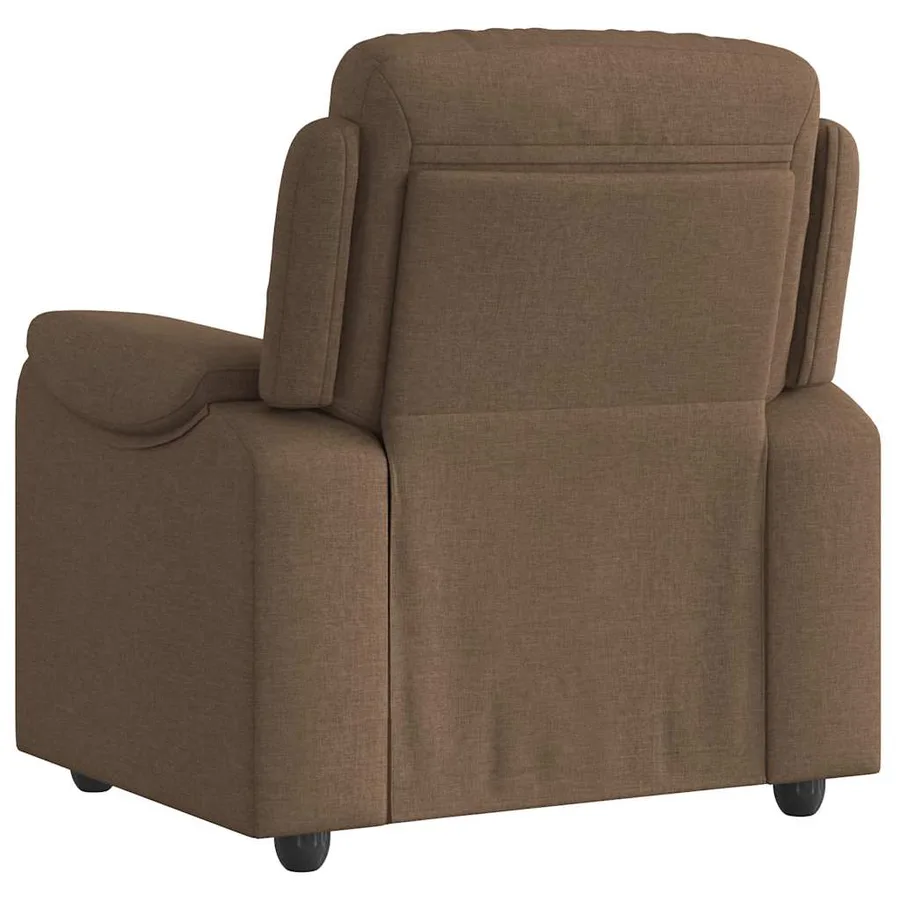 Fauteuil inclinable Marron Tissu - 5