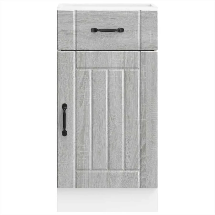 Armoire de cuisine Lucca sonoma gris bois ingénierie - 4