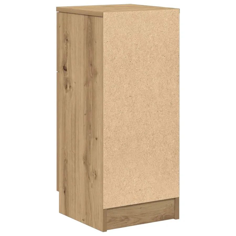 Buffet chêne artisanal 30x30x70 cm bois d'ingénierie - 5