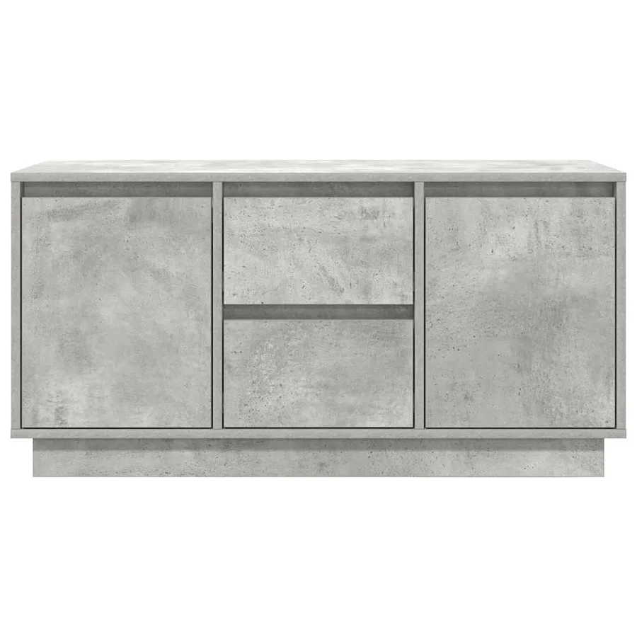 Meuble TV avec lumières LED gris béton 100x41x50 cm - 7