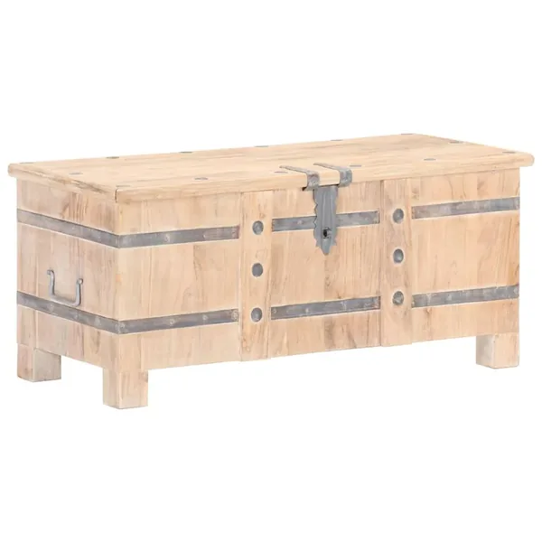 Coffre 90x40x40 cm Bois d'acacia solide