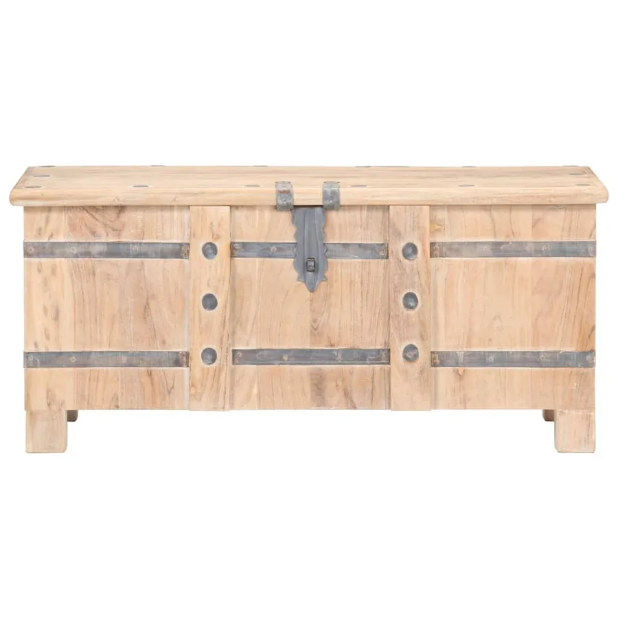 Coffre 90x40x40 cm Bois d'acacia solide - 3
