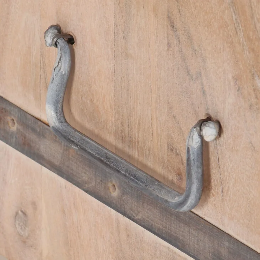 Coffre 90x40x40 cm Bois d'acacia solide - 8