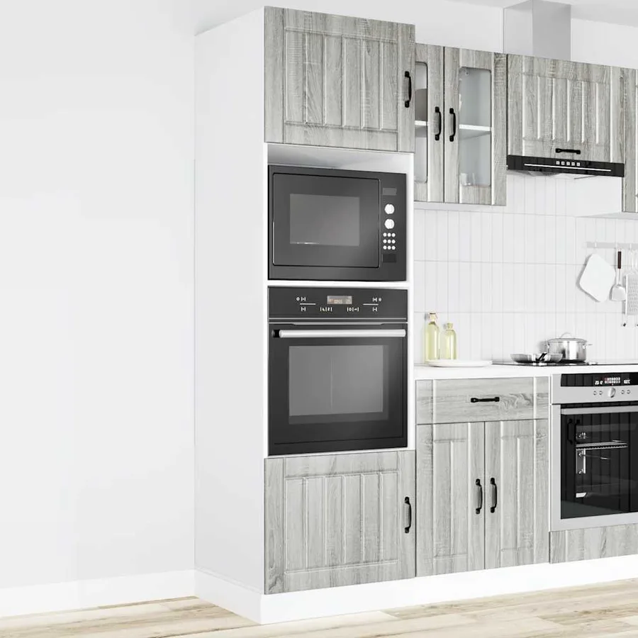 Armoires de four 2 pcs Kalmar sonoma gris bois d'ingénierie - 3