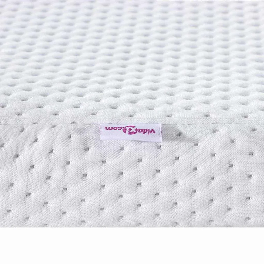 Surmatelas Blanc 180 x 200 cm Tissu Jacquard - 9