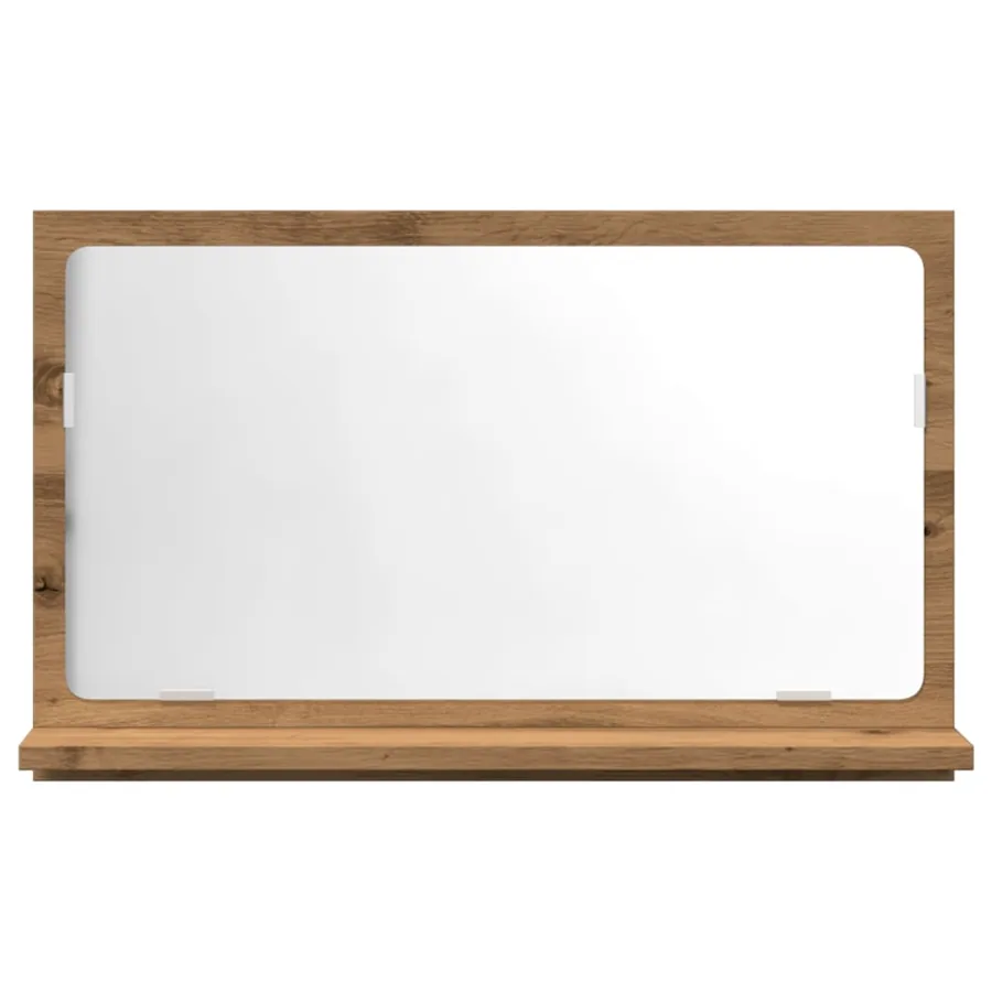 Armoire à miroir de salle de bain chêne artisanal 60x11x37 cm - 4