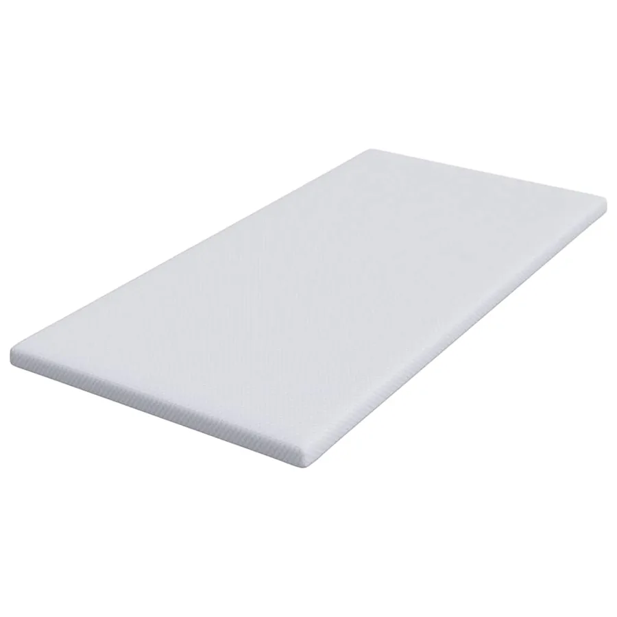 Surmatelas en mousse à mémoire 90 x 190 cm Thick Doux Blanc - 4