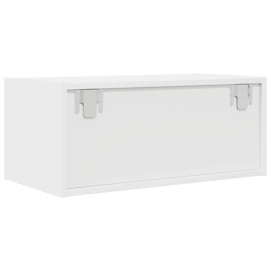 Meuble TV blanc 60x31x25,5 cm bois d'ingénierie - 6