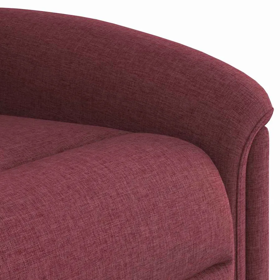 Fauteuil inclinable Rouge bordeaux Tissu - 8