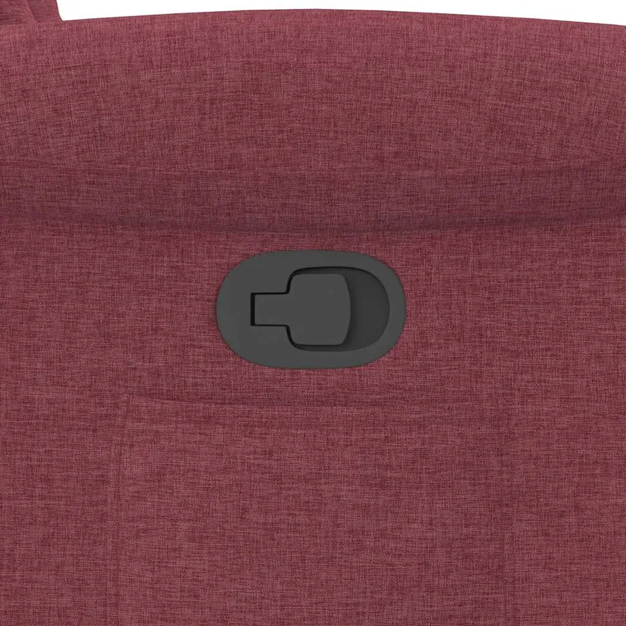 Fauteuil inclinable Rouge bordeaux Tissu - 9