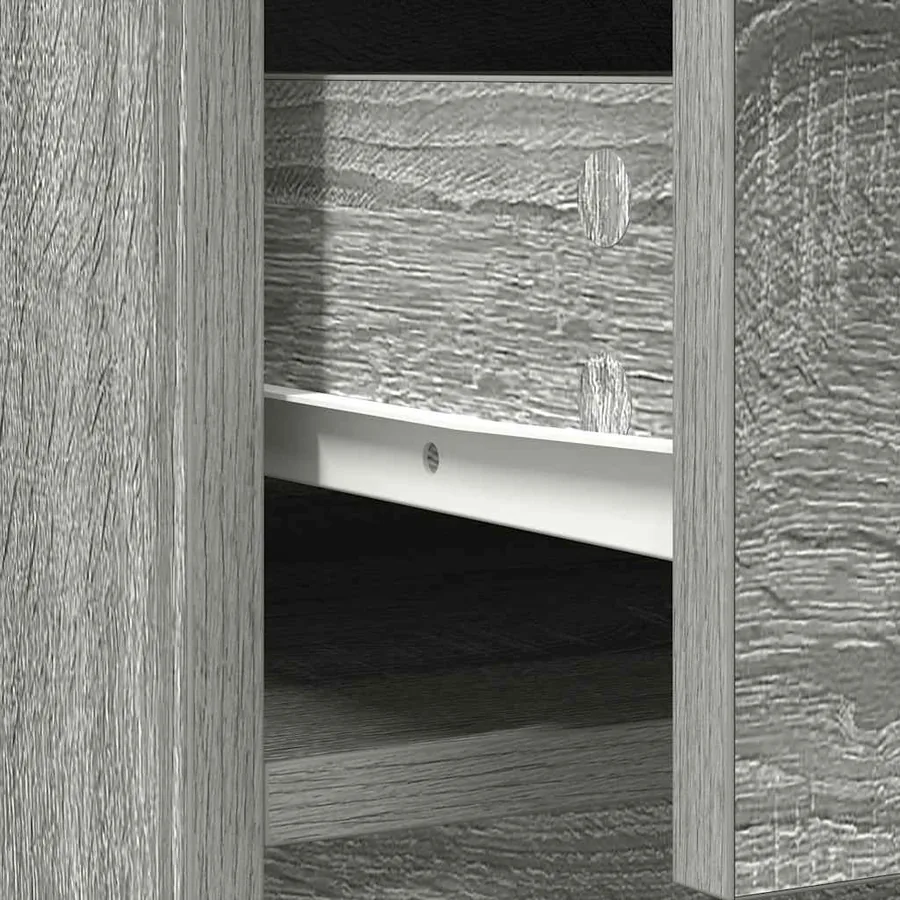 Buffet avec tiroirs et portes sonoma gris 70,5x34x74,5 cm - 11