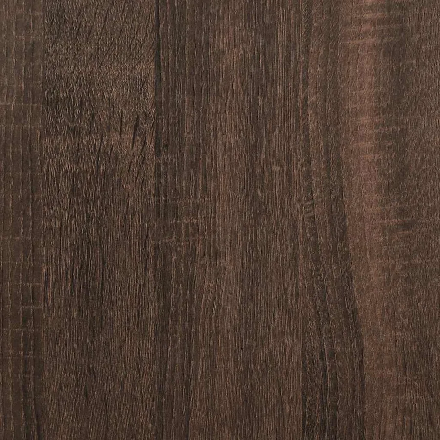 Commode chêne marron 70x41x70 cm bois d'ingénierie - 9
