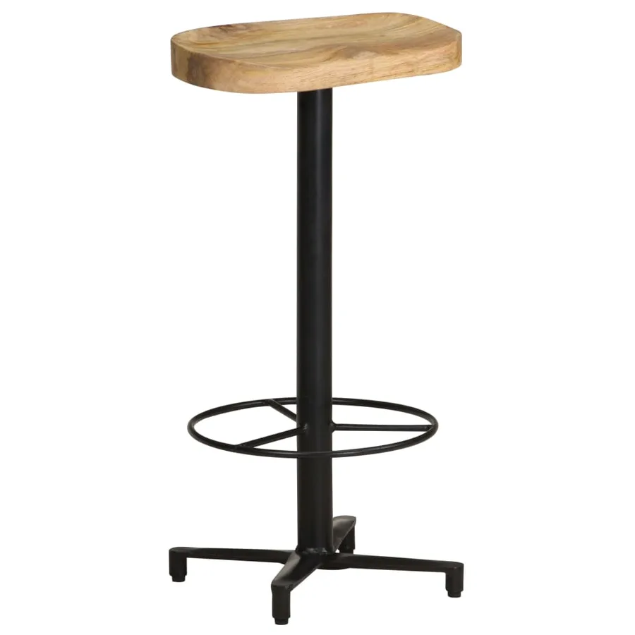 Tabourets de bar lot de 2 76 cm bois de manguier massif - 10