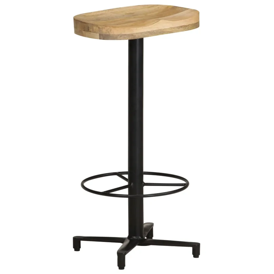 Tabourets de bar lot de 2 76 cm bois de manguier massif - 2