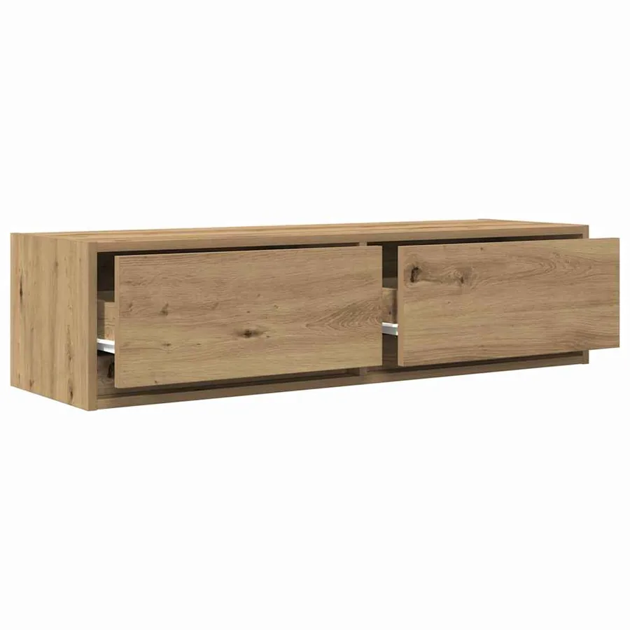 Meuble TV 100 x 31 x 25,5 cm chêne artisanal Bois d'ingénierie - 5