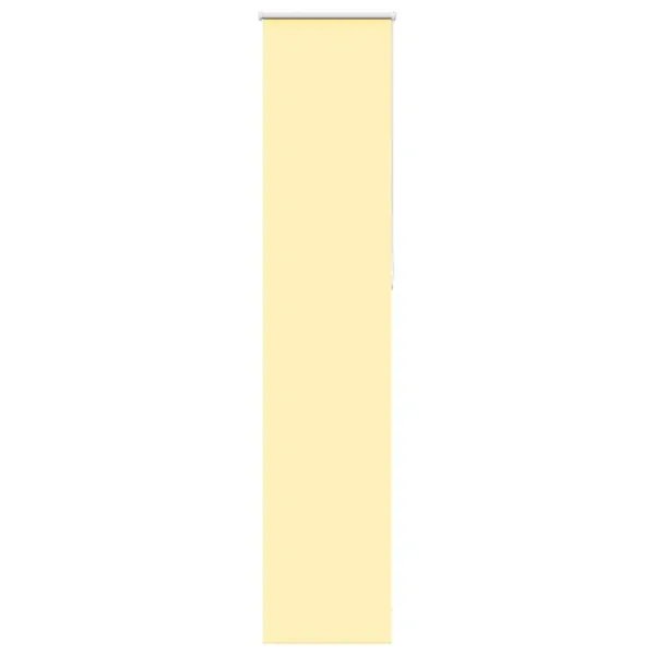 Store enrouleur occultant jaune largeur du tissu 35,7 cm