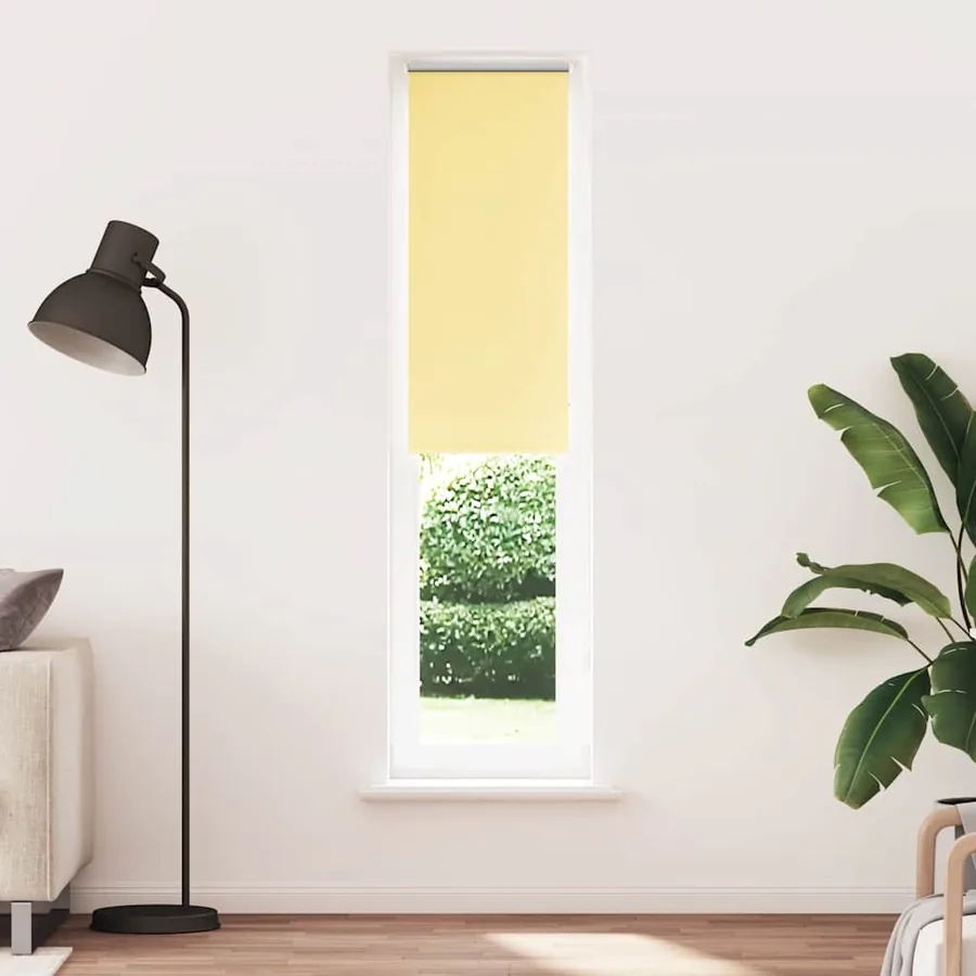 Store enrouleur occultant jaune largeur du tissu 35,7 cm - 2