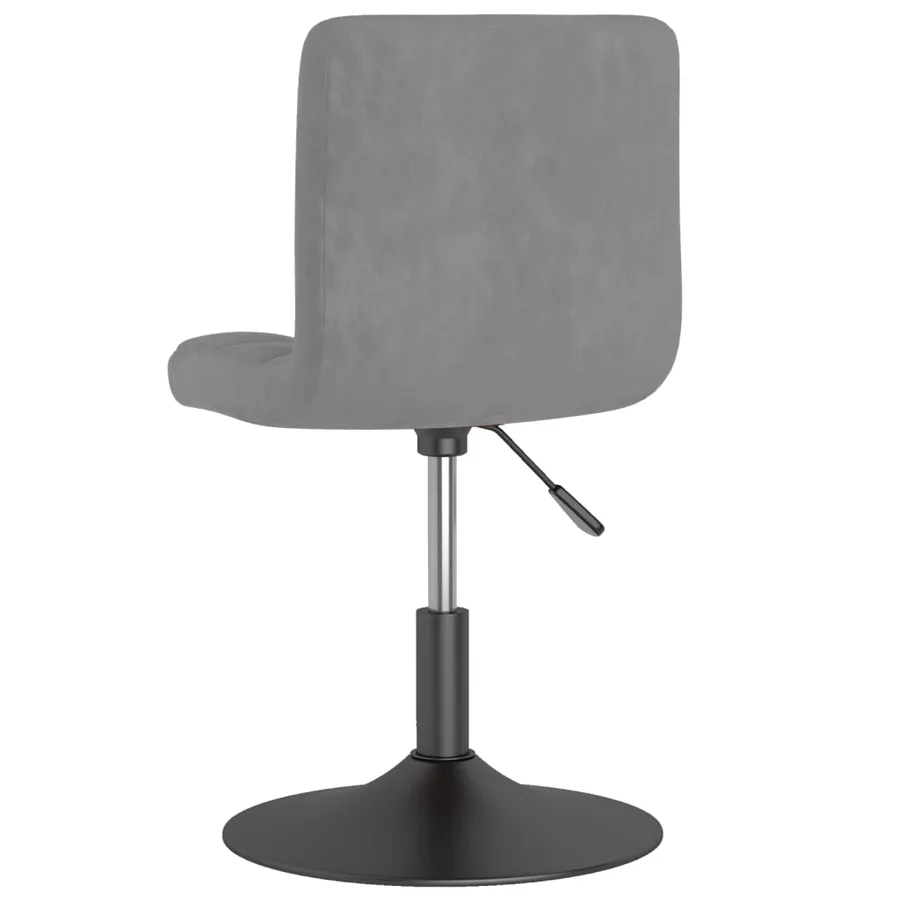 Chaises pivotantes à manger lot de 6 gris clair velours - 5