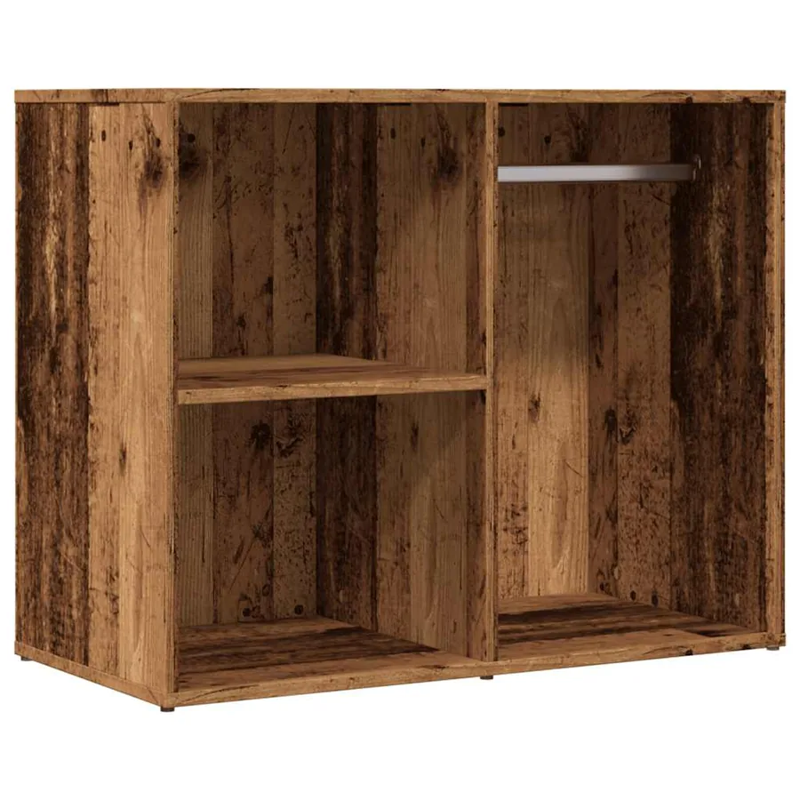 Armoire de dressing vieux bois 80x40x65 cm bois d'ingénierie - 2
