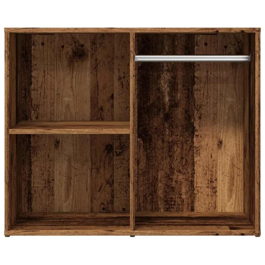 Armoire de dressing vieux bois 80x40x65 cm bois d'ingénierie - 4