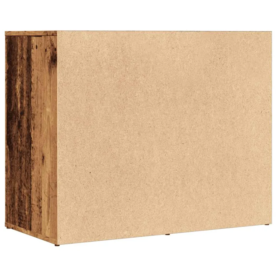 Armoire de dressing vieux bois 80x40x65 cm bois d'ingénierie - 6