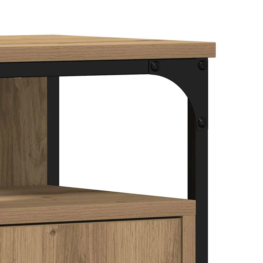 Armoire lavabo de salle de bain chêne artisanal 60x30x60 cm - 10