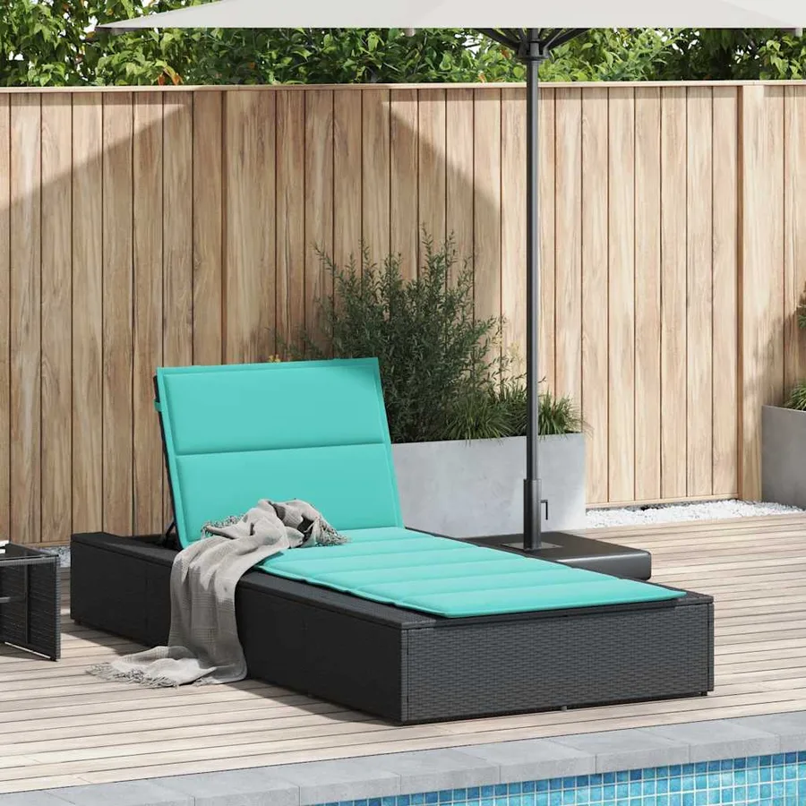 Transat avec coussin flottant gris résine tressée - 106