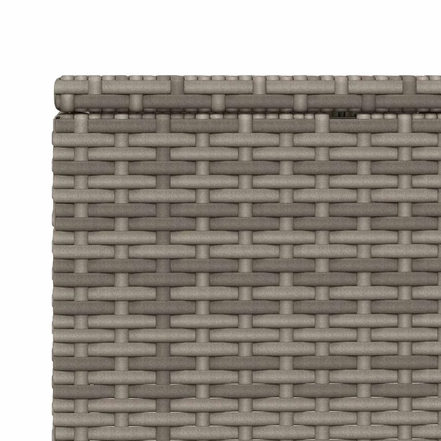 Transat avec coussin flottant gris résine tressée - 11
