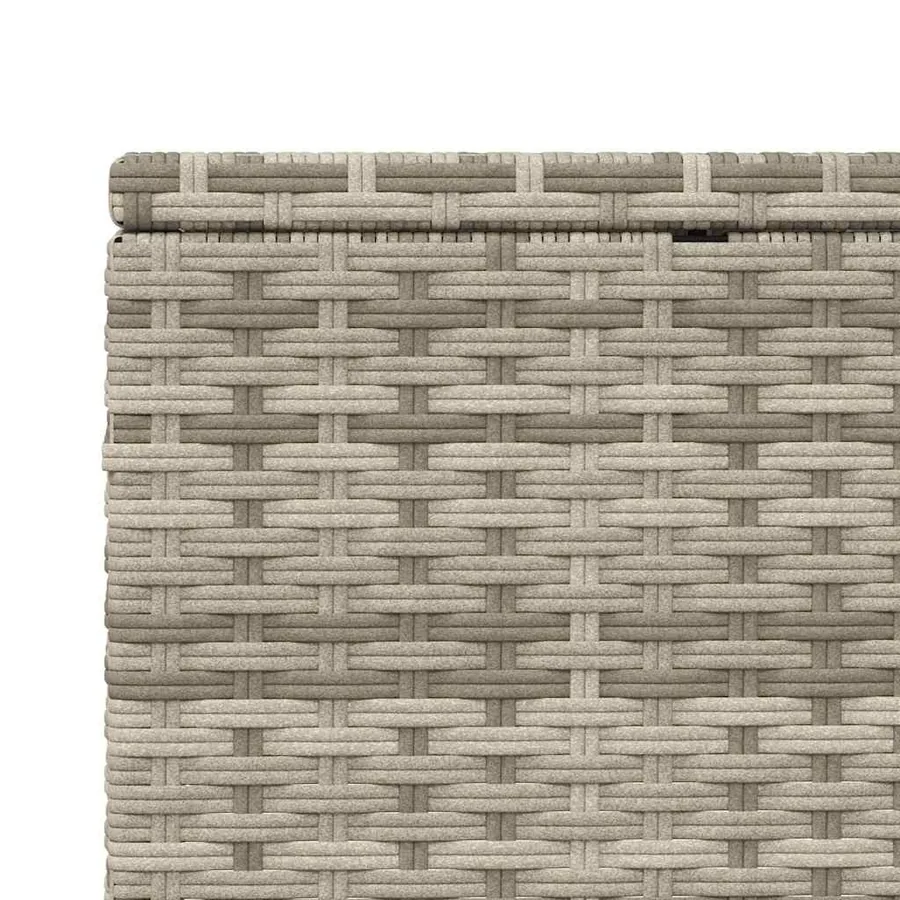 Transat avec coussin flottant gris résine tressée - 37