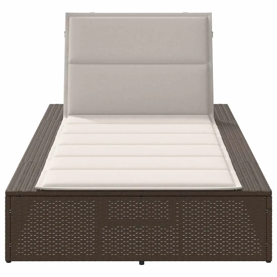 Transat avec coussin flottant gris résine tressée - 82