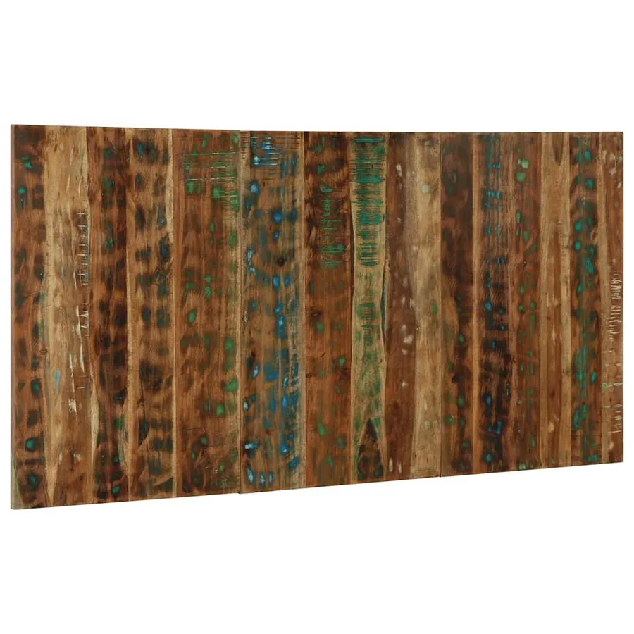 Tête de lit multicolore 160 cm bois massif récupération - 2
