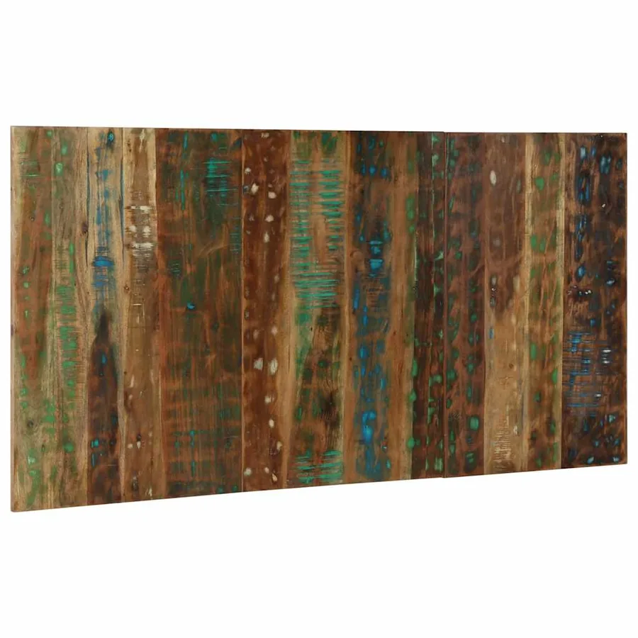 Tête de lit multicolore 160 cm bois massif récupération - 3