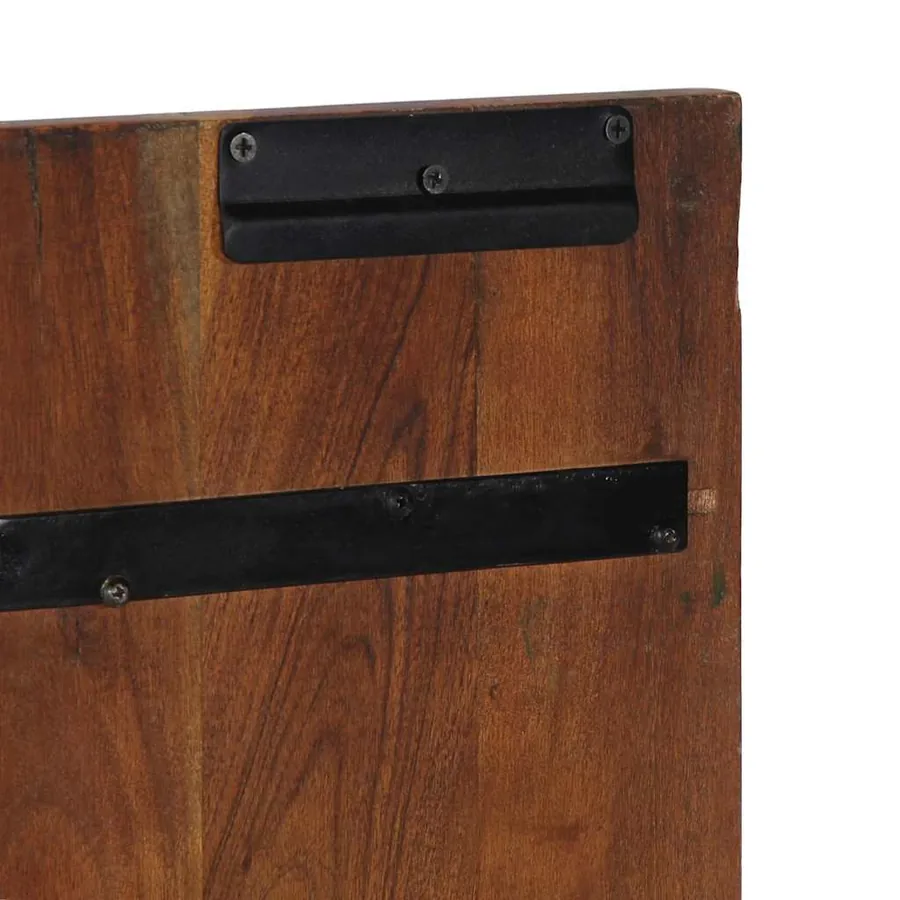 Tête de lit multicolore 160 cm bois massif récupération - 8
